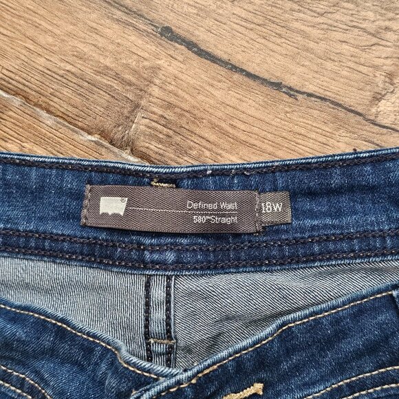 Levi's Women's 18W 580 Straight Leg Jeans - Picture 5 of 5